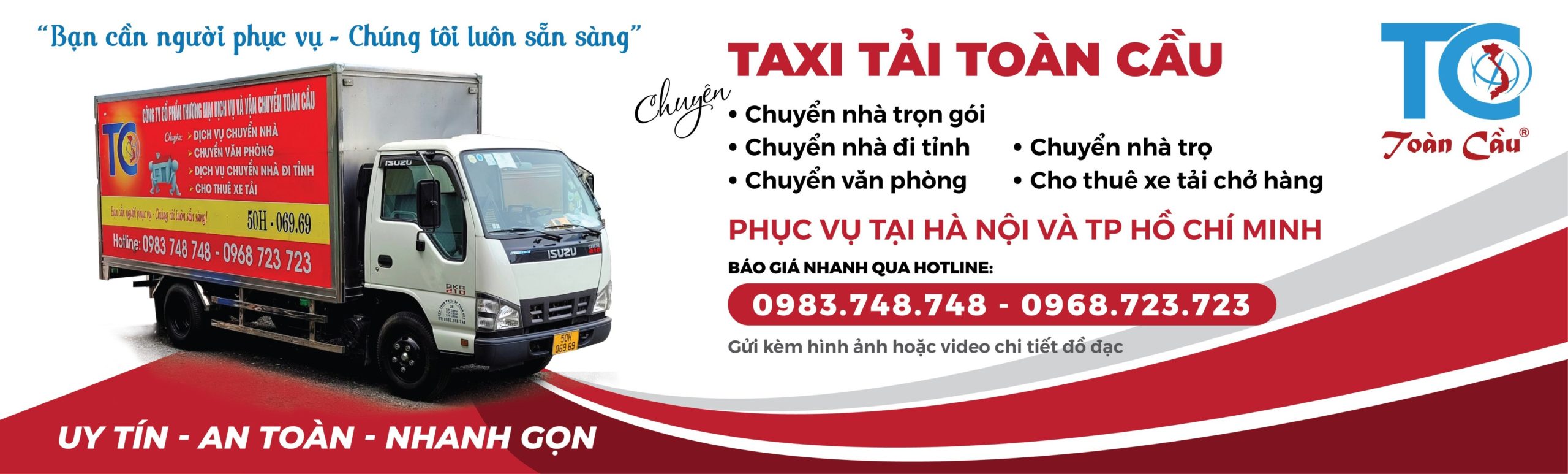 Dịch vụ taxi tải Toàn Cầu