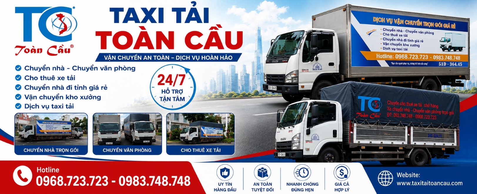 Xe Tải Chở Hàng Tại Taxi Tải Toàn Cầu